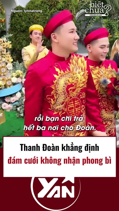 Thanh Đoàn khẳng định đám cưới không nhận phong bì