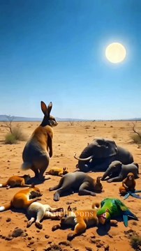 सुखे से बेहोश हुए सारे जानवर ! Animals fainted due to Dry || Intellitoon || Animal story || Story Video