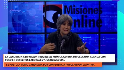La candidata a diputada provincial Mónica Gurina impulsa una agenda con foco en derechos laborales y justicia social