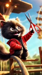 बिल्लू ने झूला झूल लिया 🙀 cats catsoftiktok cat cute Intellitoon story Viral srtoy Hindi Story