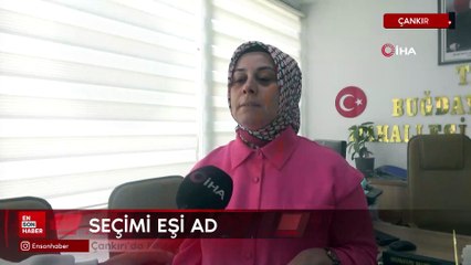 Çankırı’da Fatoş Metin vefat eden eşinin yerine muhtar seçildi