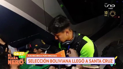 ASÍ LLEGÓ LA SELECCIÓN BOLIVIANA A SANTA CRUZ