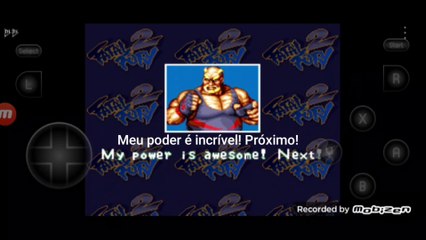 Fatal Fury 2 Kim Kaphwan vs Big Bear fala de vitória do Big Bear em português