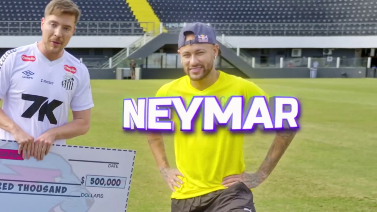 Beat Neymar, Win $500,000 | Mr. Beast new