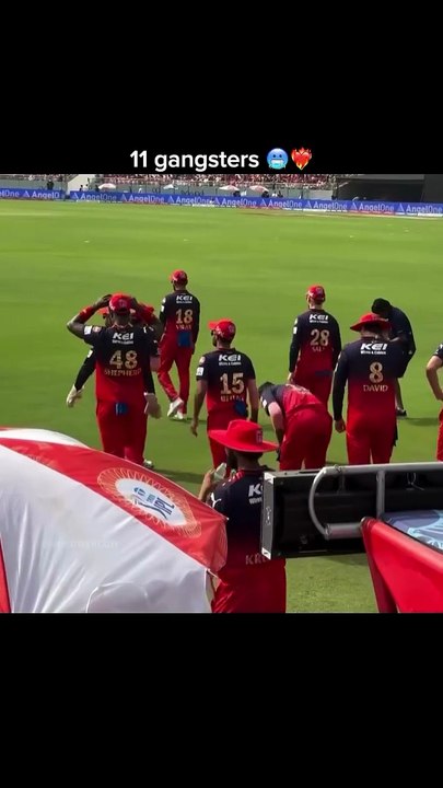 Rcb entering the ground