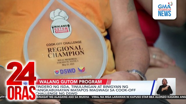Tindero ng isda, tinulungan at binigyan ng pangkabuhayan matapos magwagi sa cook-off challenge ng DSWD | 24 Oras