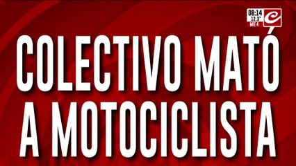 Accidente fatal en Boedo: colectivo chocó y mató a motociclista