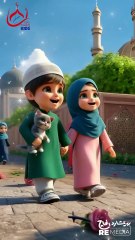 أنشودة العيد || للأطفال 🥳 #islamiccartoons #quranforkids #muslim #kids