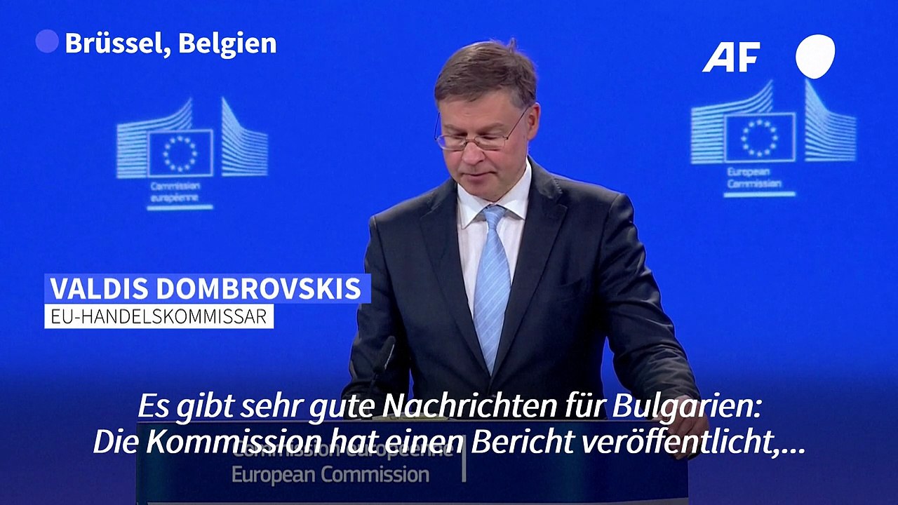 Bulgarien kann 2026 den Euro einführen