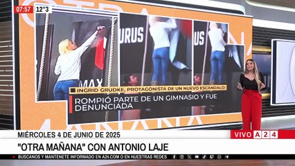 📢 INGRID GRUDKE ROMPIÓ PARTE DE UN GIMNASIO Y FUE DETENIDA 🏋️‍♀️