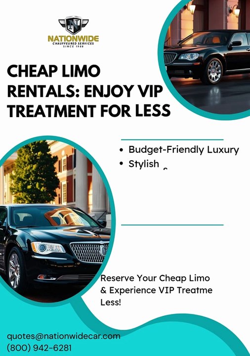 Cheap Limo Rentals Enjoy VIP Treatment for Less