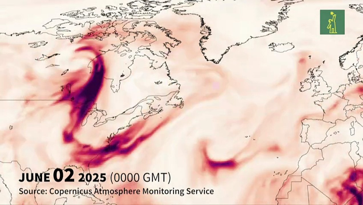 Cientos de incendios forestales avanzan en Canadá, su humo llega a EEUU y Europa