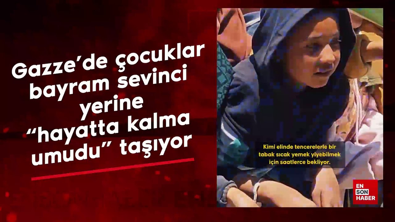 Gazze’de çocuklar, bayram sevinci yerine, "hayatta kalma umudu" taşıyor