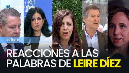 Reacciones de los partidos políticos a las declaraciones de Leire Díez