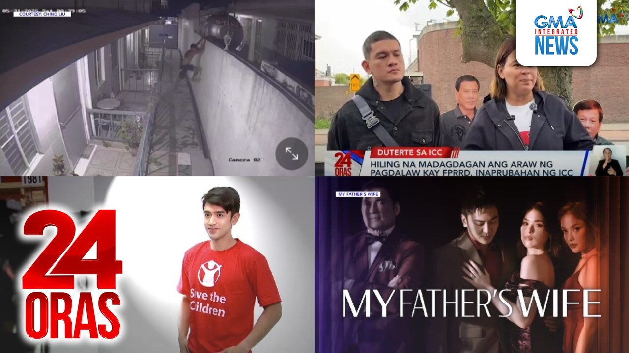 24 Oras: (Part 2) Kampo ni VP Duterte, kukuwestiyunin kung pwedeng tumawid sa 20th Congress ang impechment trial; Na-huli cam na akyat-bahay; David Licauco, ambassador ng "Save the Children Philippines"; bagong afternoon prime series a..., atbp.