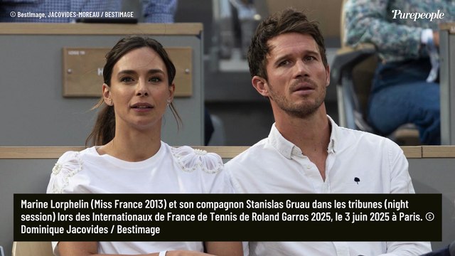 Marine Lorphelin plus amoureuse que jamais à Roland-Garros, la Miss s'affiche avec son chéri Stanislas