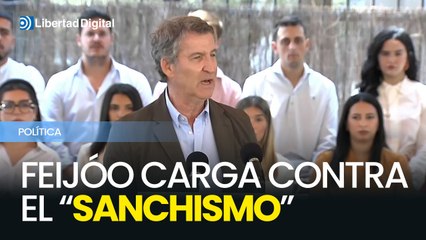 Feijóo carga contra el "sanchismo" y acusa al Gobierno de ser un "vertedero televisivo cutre"