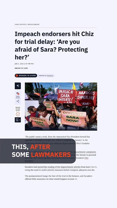 Hit for delaying trial, Escudero accuses congressmen of blind obedience to Romualdez