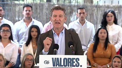 Feijóo califica de "vertedero televisado, cutre y sórdido" la comparecencia de Leire Díez