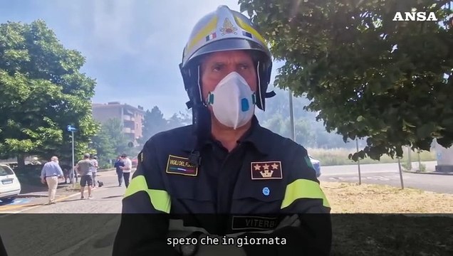 Caprarelli: Sotto controllo l'incendio all'ateneo di Viterbo