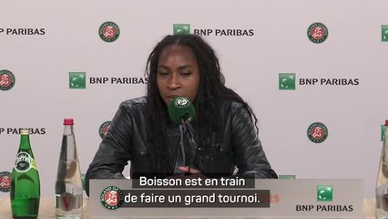 Roland-Garros - Gauff sur sa demi-finale contre Boisson : "Hâte de vivre ça"