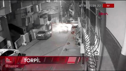 İstanbul'da evin balkonuna torpil atan çocuklar
