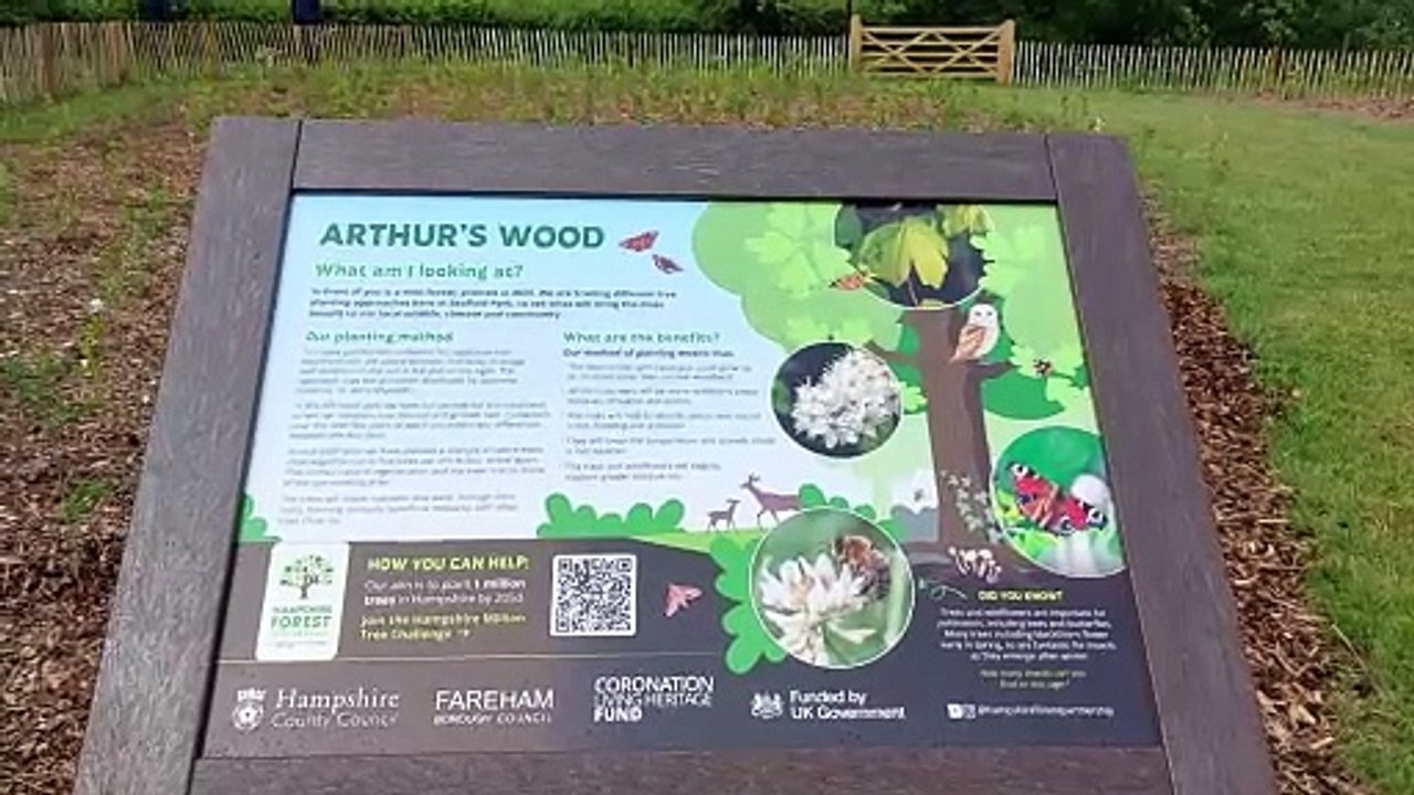 Opening of Seafield Park mini-forest in Hill Head