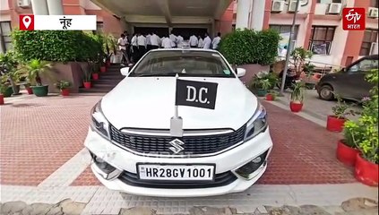 नूंह में वकीलों ने लघु सचिवालय में डीसी के खिलाफ किया प्रदर्शन, वार्ता के दौरान अमर्यादित व्यवहार का आरोप