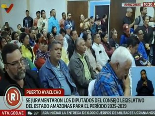 Bajo la consigna "menos escritorio, más territorio" fueron juramentados legisladores de Amazonas