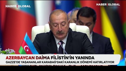 Azerbaycan daima Filistin'in yanında: Gazze'de yaşananlar Karabağ'daki karanlık dönemi hatırlatıyor