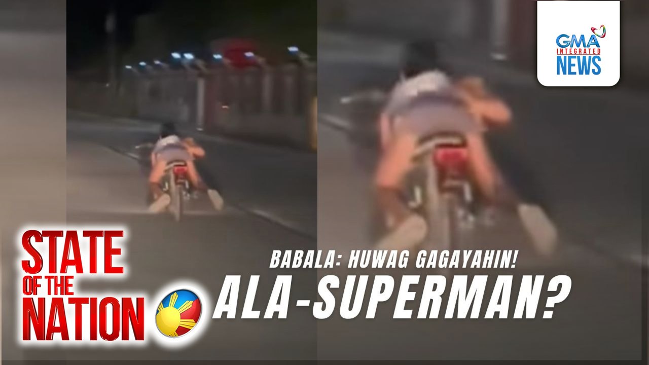 Mala-superman stunt ng 17-anyos na lalaki habang sakay ng motorsiklo, delikado at nakaperwisyo sa awtoridad | SONA
