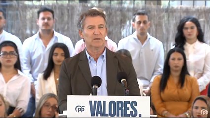 Feijóo, tras la comparecencia de Leire Díez: "No es una anécdota ni un circo, es la caída libre del PSOE"