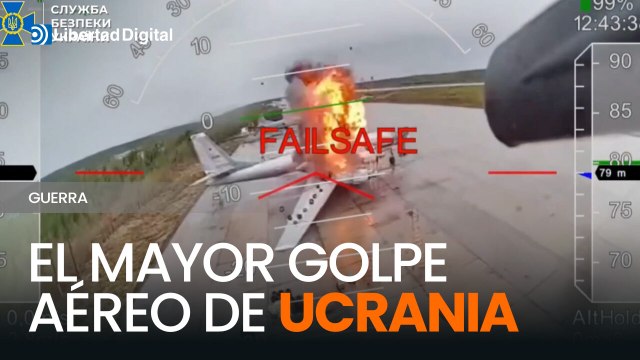 Ucrania difunde imágenes del ataque con drones que destruyó 41 aviones rusos