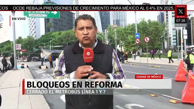 Interrupción en Metrobús: Líneas 1 y 7 sin servicio por manifestación de la CNTE