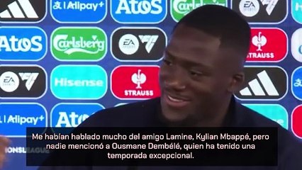 Konaté: "Lamine es un genio, pero para mí Dembélé es quien merece el Balón de Oro"