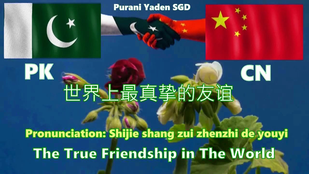 世界上最真挚的友谊 | Pakistan China Friendship Song | 中巴友谊之歌