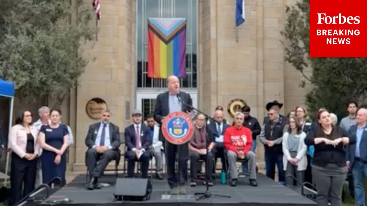 Colorado Governor Jared Polis Holds Rally Against Antisemitism In Wake Of Boulder Attack