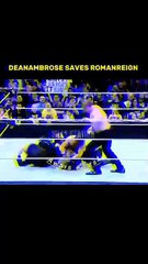 Dean Ambrose saves Roman Reigns