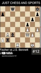 Bobby Fischer defeats J.S. Bennett with a deflection (1957)