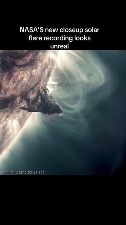 NASA's new close-up solar flare recording by the parker solar probe. #science #NASA #astronomy