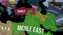 Turkey & Iran Vs Middle East - HOI4 2025 MD Timelapse