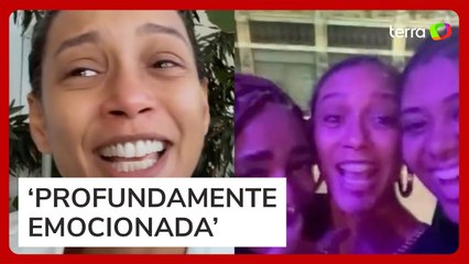 Taís Araujo mostra casal de mulheres que têm nome em sua homenagem: ‘Ainda me assusto’