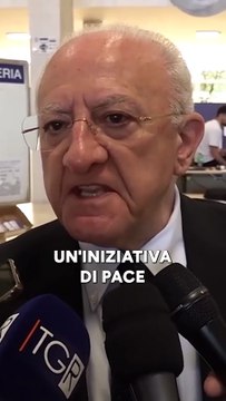De Luca - SAREMO A ROMA IL 7 GIUGNO ALLA MANIFESTAZIONE PER GAZA: FERMIAMO IL GENOCIDIO (04.06.25)