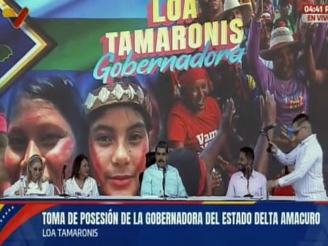 Loa Tamaronis es juramentada como gobernadora del estado Delta Amacuro para el periodo 2025-2029