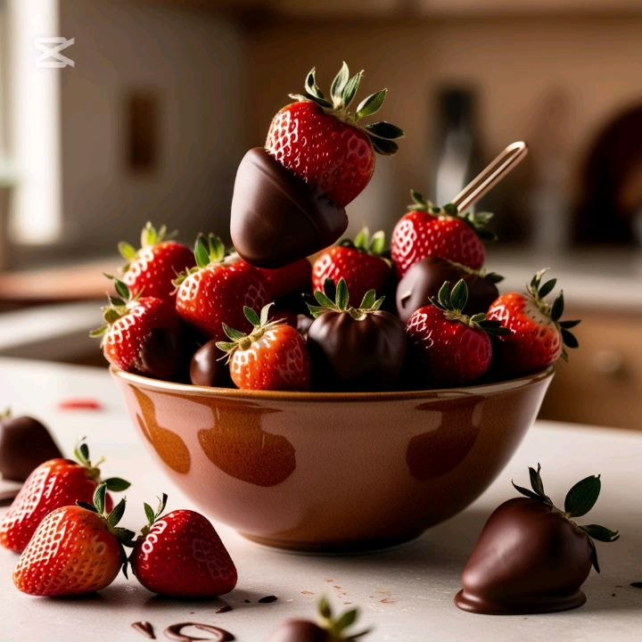 strawberry with chocolate