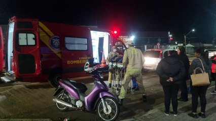 Mulher de 26 anos fica ferida ao ser atropelada na Avenida Carlos Gomes