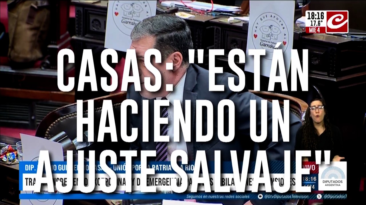 Sergio Guillermo Casas: "El Gobierno en nombre de la libertad reprime, ajusta y persigue"