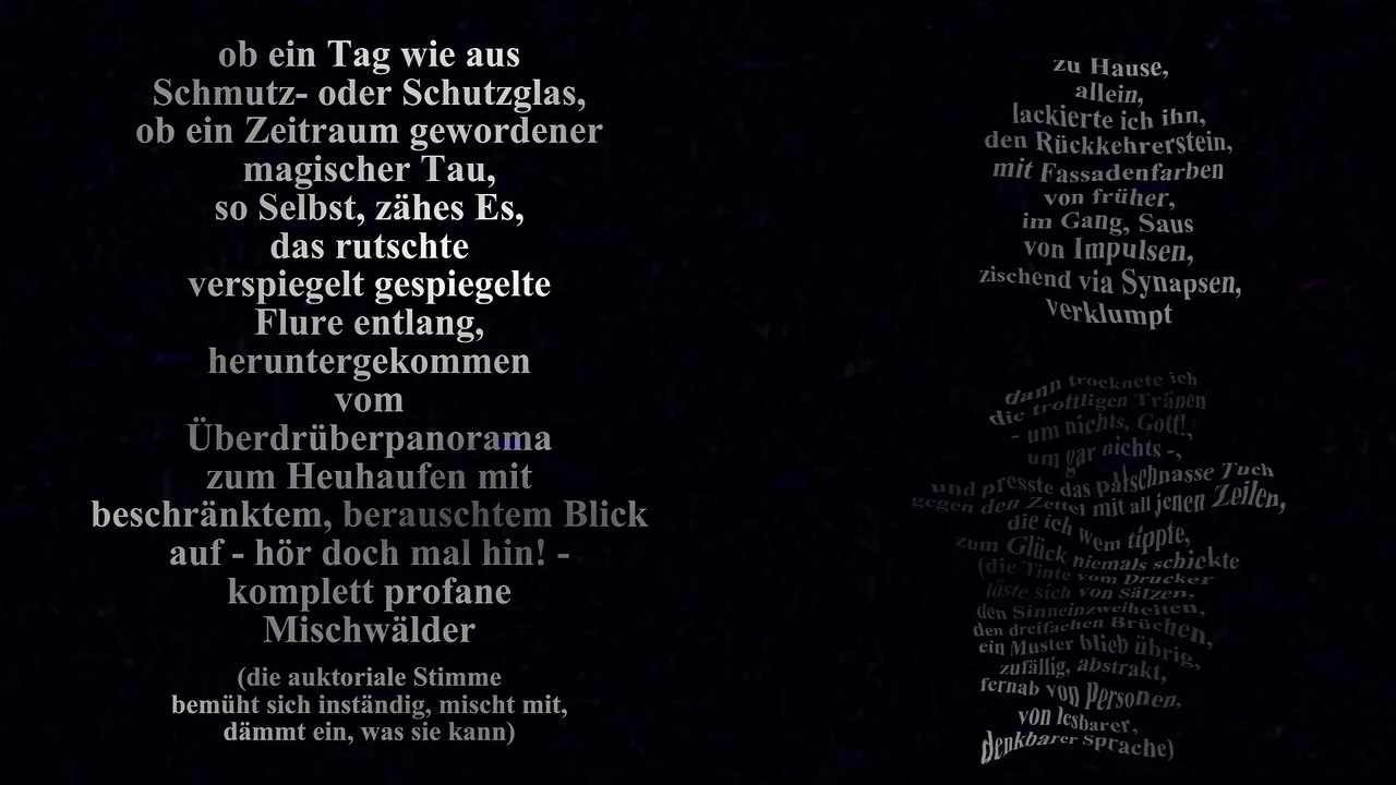 a back-and-forth-poem for my poor junkie brain