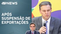 Carlos Fávaro diz que surto de gripe aviária no Brasil está controlado; Vilela avalia