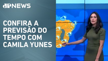 Chegada de frente fria provoca chuvas intensas no Sul